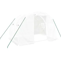 Kasvihuone teräsrungolla, 3x2x2 m - 24x3x2 m, eri kokoja ja värejä (29939)