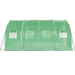 Kasvihuone teräsrungolla, 3x2x2 m - 24x3x2 m, eri kokoja ja värejä (29939)