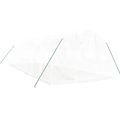 Kasvihuone teräsrungolla, 3x2x2 m - 24x3x2 m, eri kokoja ja värejä (29939)