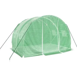Kasvihuone teräsrungolla, 3x2x2 m - 24x3x2 m, eri kokoja ja värejä (29939)