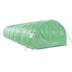 Kasvihuone teräsrungolla, 3x2x2 m - 24x3x2 m, eri kokoja ja värejä (29939)