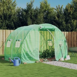 Kasvihuone teräsrungolla, 3x2x2 m - 24x3x2 m, eri kokoja ja värejä (29939)