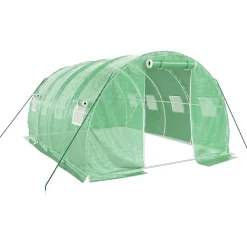 Kasvihuone teräsrungolla, 3x2x2 m - 24x3x2 m, eri kokoja ja värejä (29939)