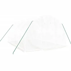 Kasvihuone teräsrungolla, 3x2x2 m - 24x3x2 m, eri kokoja ja värejä (29939)