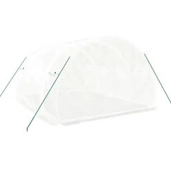 Kasvihuone teräsrungolla, 3x2x2 m - 24x3x2 m, eri kokoja ja värejä (29939)