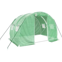 Kasvihuone teräsrungolla, 3x2x2 m - 24x3x2 m, eri kokoja ja värejä (29939)