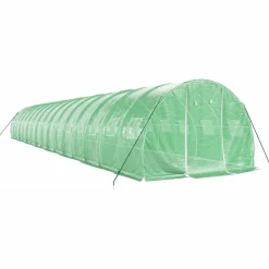 Kasvihuone teräsrungolla, 3x2x2 m - 24x3x2 m, eri kokoja ja värejä (29939)