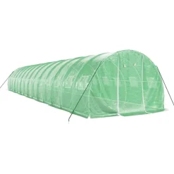 Kasvihuone teräsrungolla, 3x2x2 m - 24x3x2 m, eri kokoja ja värejä (29939)