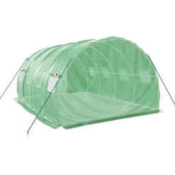 Kasvihuone teräsrungolla, 3x2x2 m - 24x3x2 m, eri kokoja ja värejä (29939)