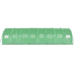 Kasvihuone teräsrungolla, 3x2x2 m - 24x3x2 m, eri kokoja ja värejä (29939)