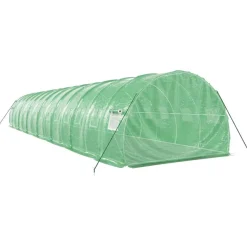 Kasvihuone teräsrungolla, 3x2x2 m - 24x3x2 m, eri kokoja ja värejä (29939)