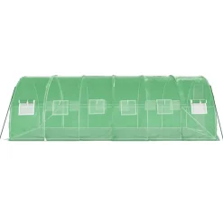 Kasvihuone teräsrungolla, 3x2x2 m - 24x3x2 m, eri kokoja ja värejä (29939)