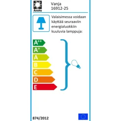 Kattoplafondi Aneta Lighting Vanja, valkoinen/harjattu messinki
