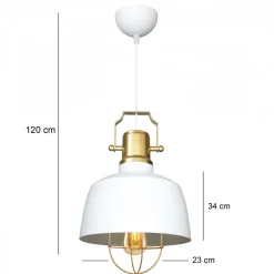Kattovalaisin Linento Lighting AYD-3340, Ø23cm, valkoinen
