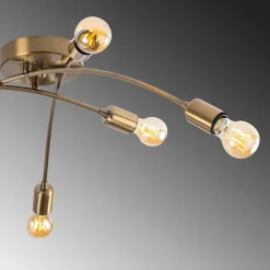 Kattovalaisin Linento Lighting Banana, 6-osainen, messinki