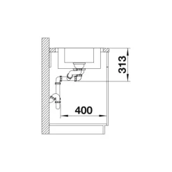 Keittiöallas Blanco Classimo 6 D-IF, 1000x500mm, rst