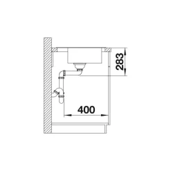 Keittiöallas Blanco Dana 6, 605x500mm, rst