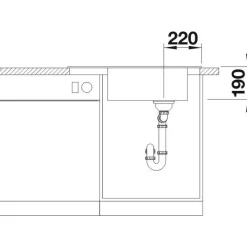 Keittiöallas Blanco Elon XL 6 S, 780x500mm, silgranit, eri värejä