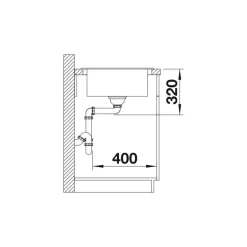 Keittiöallas Blanco Elon XL 6 S, 780x500mm, silgranit, eri värejä