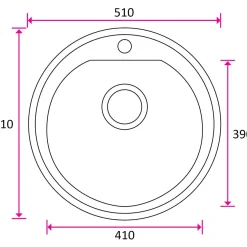 Keittiöallas Stala STANDARD-E2-T41, 510x510mm, rst