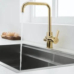 Keittiöhana Bathlife Atlant, pesukoneventtiilillä, kulta