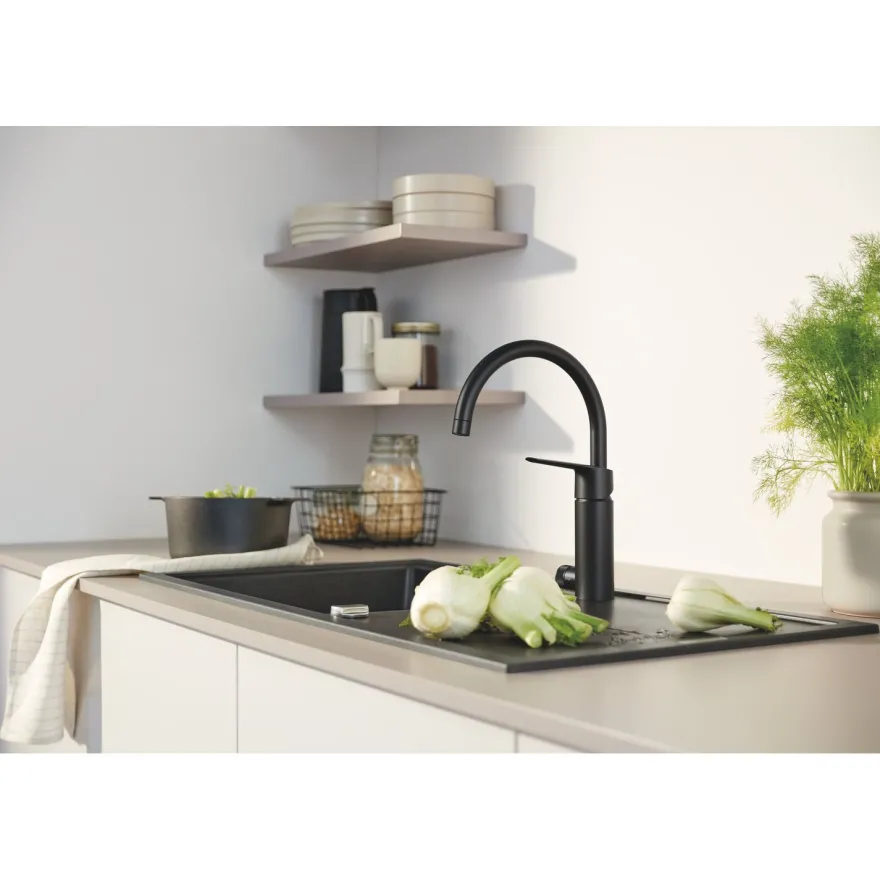 Keittiöhana Grohe Start, APK-venttiili, mattamusta