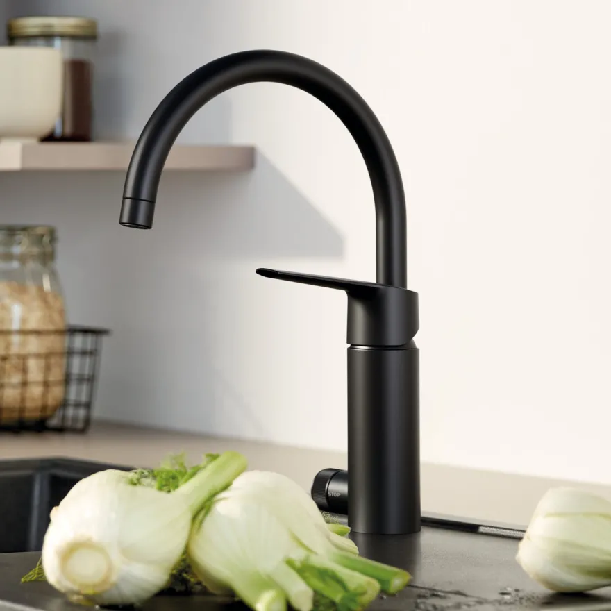 Keittiöhana Grohe Start, APK-venttiili, mattamusta