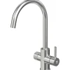 Keittiöhana INOX by Tammiholma Q1, APK-venttiili, C-juoksuputki, harjattu teräs
