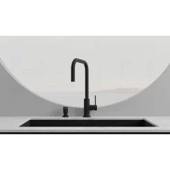 Keittiöhana Scandtap Steel Accent Square Coal, ulosvedettävä juoksuputki