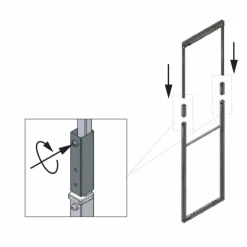 Keittiön komeromekanismin lisäkiinnittimet yläkorille Grip