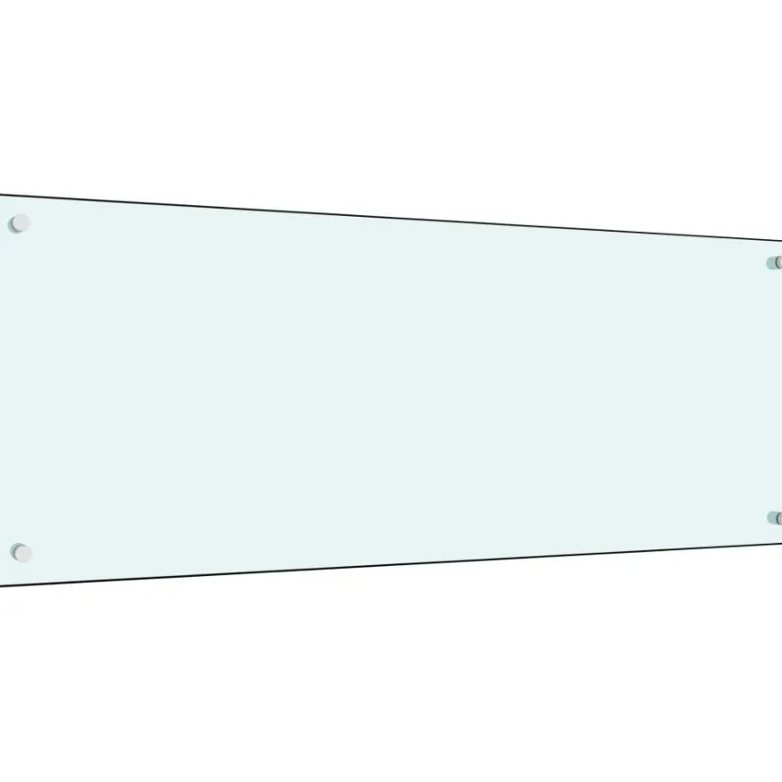 Keittiön roiskesuoja valkoinen 100x40 cm karkaistu lasi