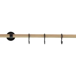Keittiötelineen jatkotanko Beslag Design Aveny, 600 mm, tammi/mattamusta