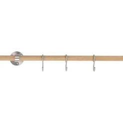 Keittiötelineen jatkotanko Beslag Design Aveny, 600 mm, tammi/ruostumaton teräs