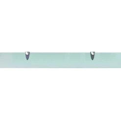Kelluvat hyllyt, 2 kpl, lasi, 80x10 cm, 8 mm, kirkas