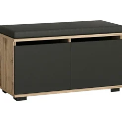 Kenkäkaappi Linento Furniture Drago, pähkinä/musta