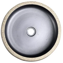 Keraaminen pesuallas Interia Priori PI021, pöytätasolle, koristemaalattu, ruskea/kivi-imitaatio, 420 X 420 X 150 mm