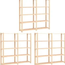 5-kerroksiset varastohyllyt 3kpl 170x38x170cm 500kg