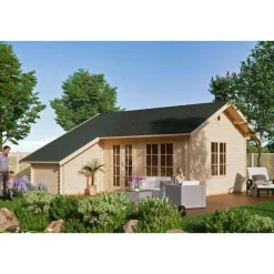 Kesämökki Skan Holz Esbjerg 3, 23.5 + 3.4m², sis.parven