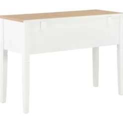 Kirjoituspöytä, valkoinen, 109,5x45x77,5 cm, puinen