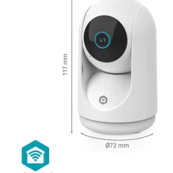 Käänneltävä sisäkamera Nedis SmartLife, wi-fi, 3MP full HD