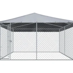 Koiratarha katoksella, 3,8x3,8x2,4m
