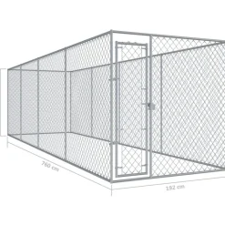Koiratarha, 7,6x1,9x2 m