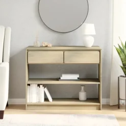 Konsolipöytä SAUDA tammenvärinen 89,5x36,5x73 cm täysi mänty (77599)