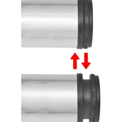 4 korkeussäädettävää pöydänjalkaa harjattu nikkeli 1100 mm