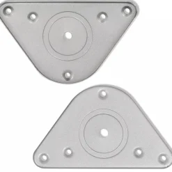 4 korkeussäädettävää pöydänjalkaa harjattu nikkeli 1100 mm
