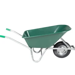 Kottikärryt Vihreä 90 L 150 kg Sinkitty teräs ja muovi (13466)