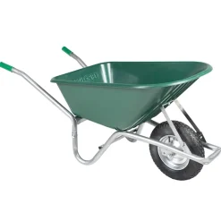 Kottikärryt Vihreä 90 L 150 kg Sinkitty teräs ja muovi (13466)