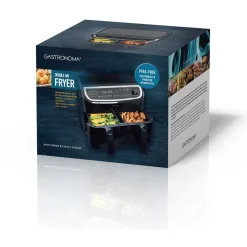 Kuumailmakypsennin Gastronoma, tuplakorinen, 2x4.5l, 2400W
