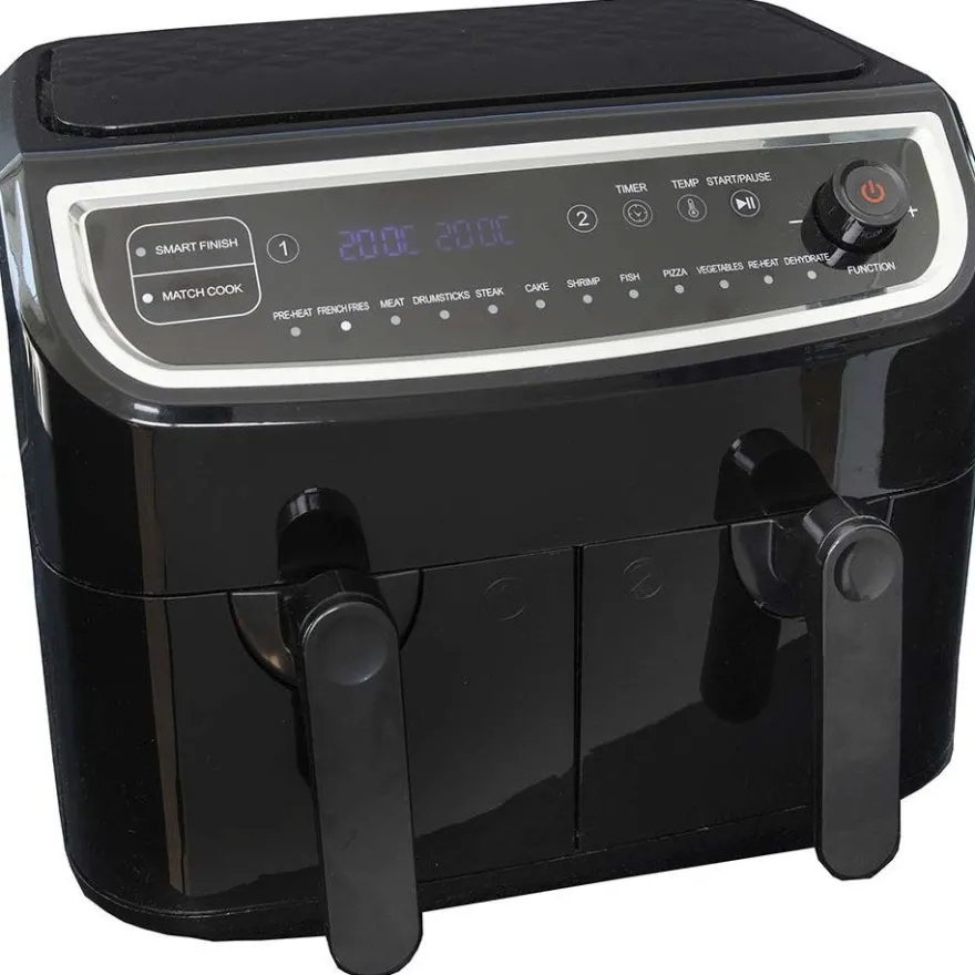 Kuumailmakypsennin Gastronoma, tuplakorinen, 2x4.5l, 2400W