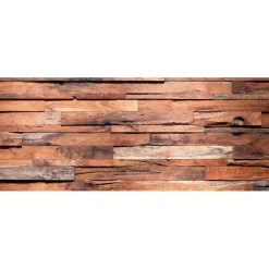 Kuvatapetti Dimex Wooden Wall, 375x150cm, ruskea, puukuosi